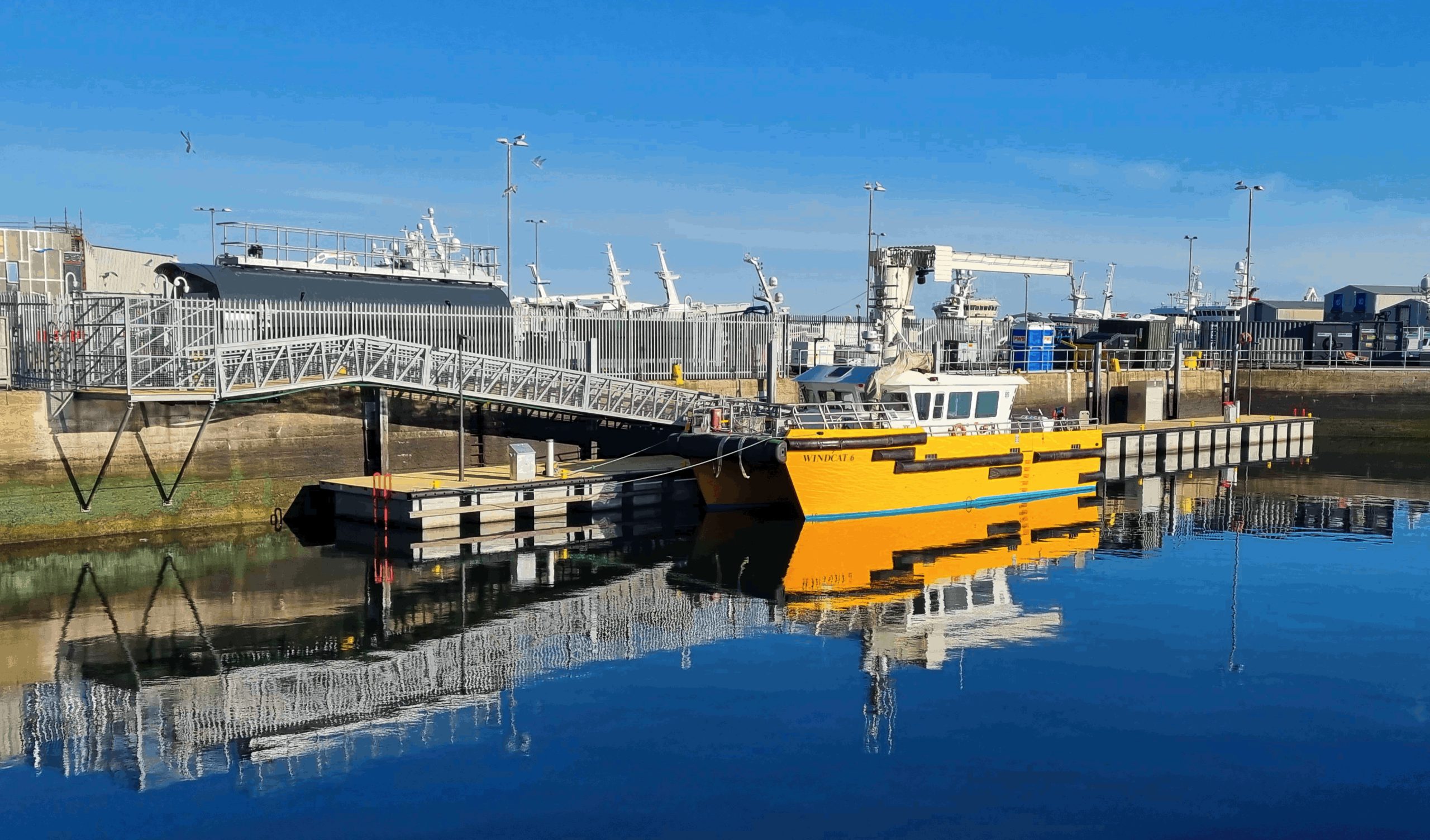 New crew transfer vessel berthing facilities for Moray East Offshore Windfarm Ltd.