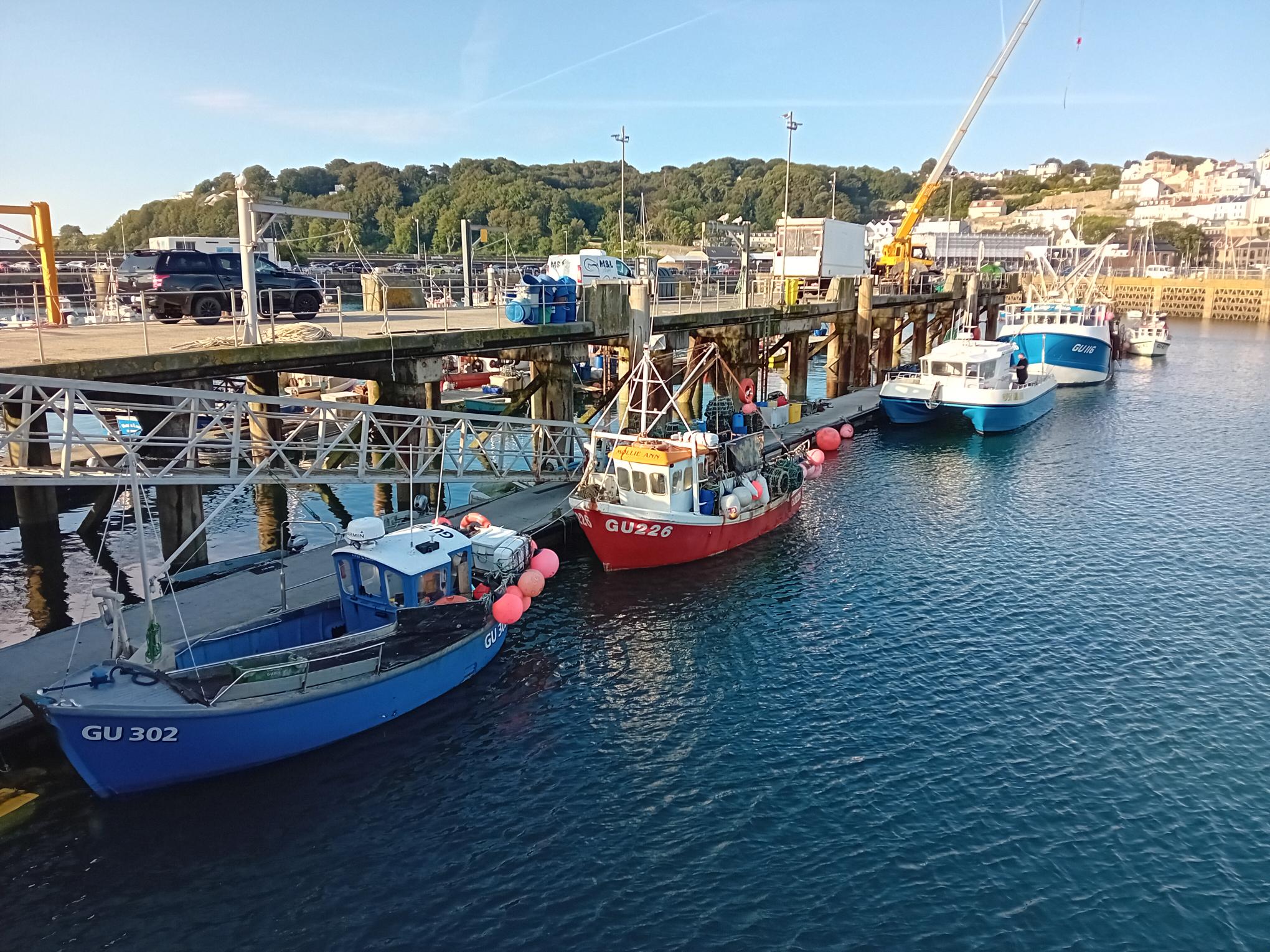 New pontoons at St Peter's Port in Guernsey
