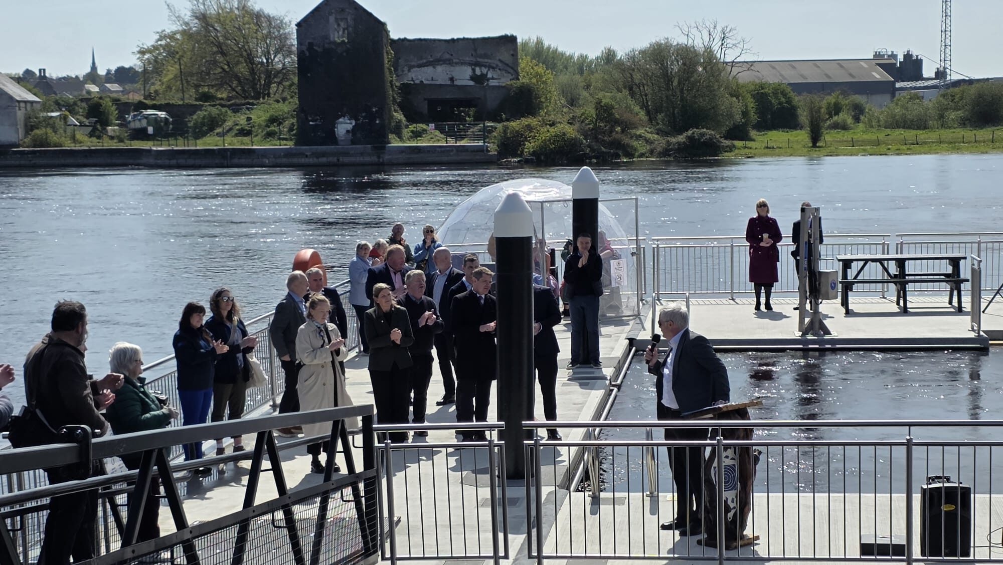 Banagher open air pool officially opens on the River Shannon
